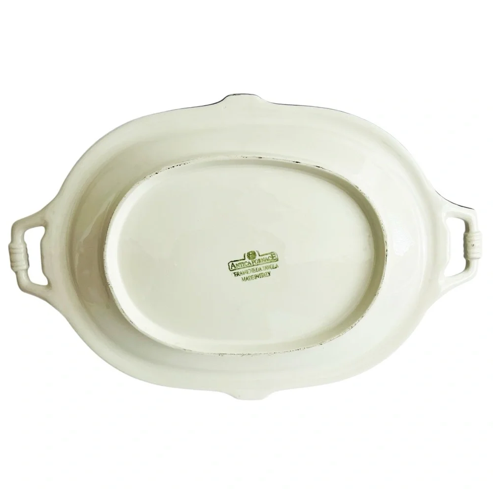 Antica Fornace Ceramiche Da Tavola Large Platter Fish Design Made in Italy